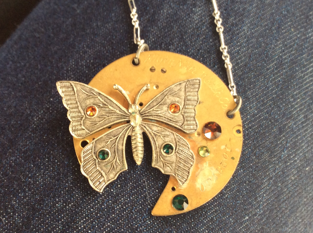 Ida, Butterfly Pendant - The Victorian Magpie
