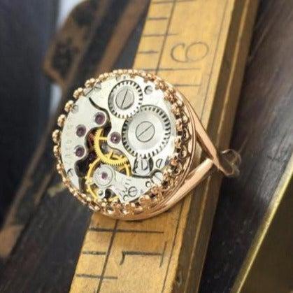 Jane Watch Movement ring - The Victorian Magpie