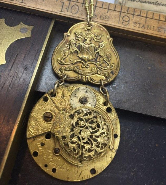 The Watchmaker Series Fusee Steampunk Necklace #13 - The Victorian Magpie
