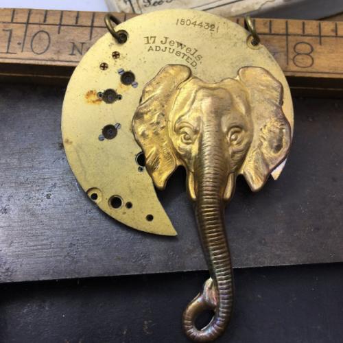 Cornelius, Brass Steampunk Elephant Necklace - The Victorian Magpie