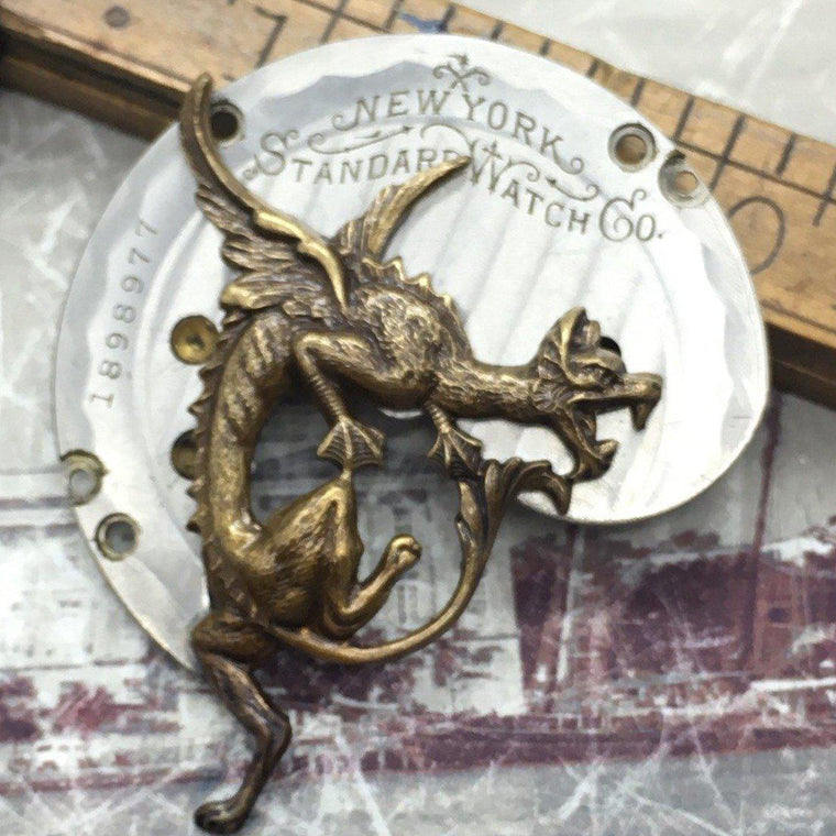 Victorian Dragon Steampunk Necklace - The Victorian Magpie
