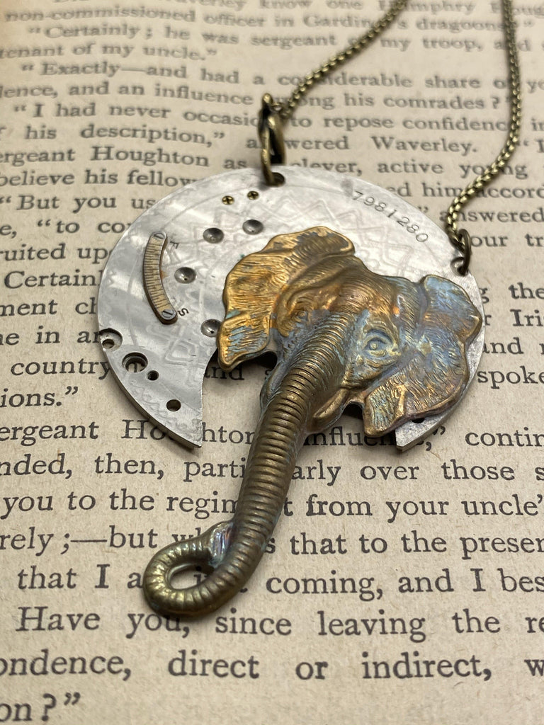 Cornelius, Elephant Necklace - The Victorian Magpie