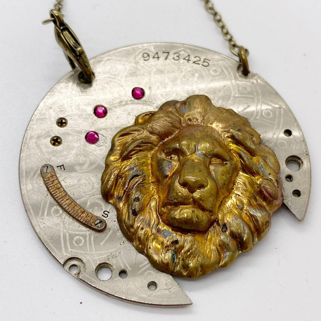 Bartholomeu,  Lion Necklace - The Victorian Magpie
