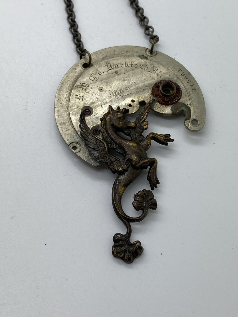 Mythical Hippocampus Necklace - The Victorian Magpie