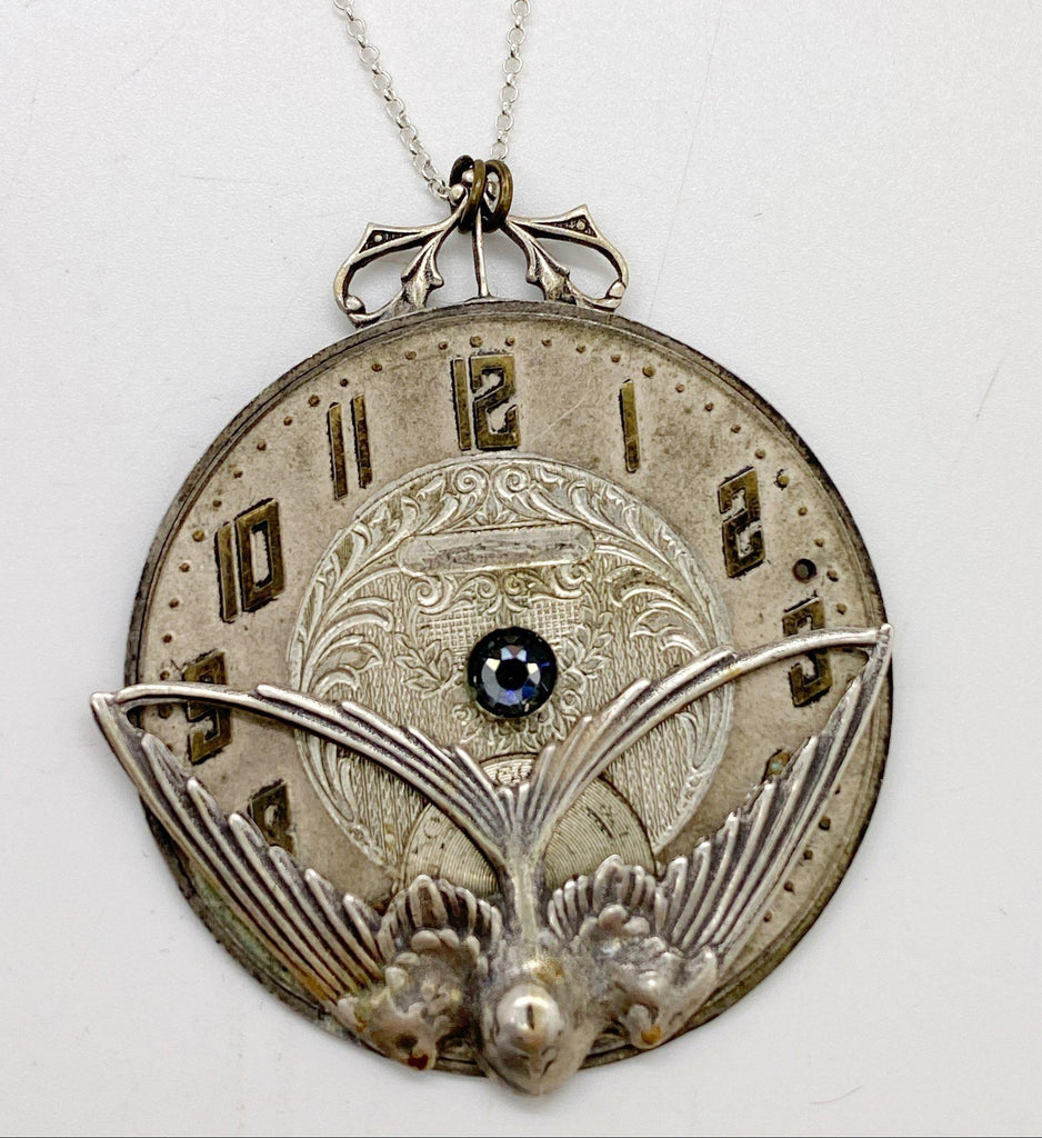 Lenore, Pocket Watch Necklace - The Victorian Magpie