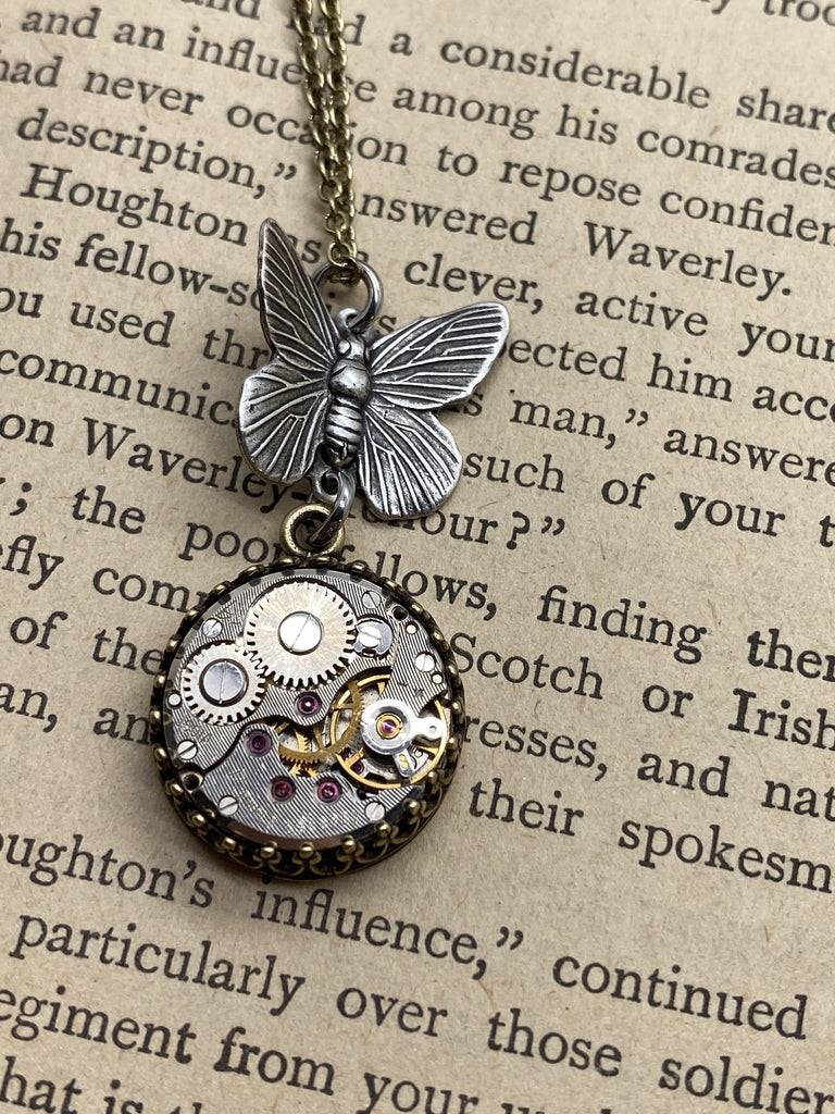 Ginny, butterfly pendant - The Victorian Magpie