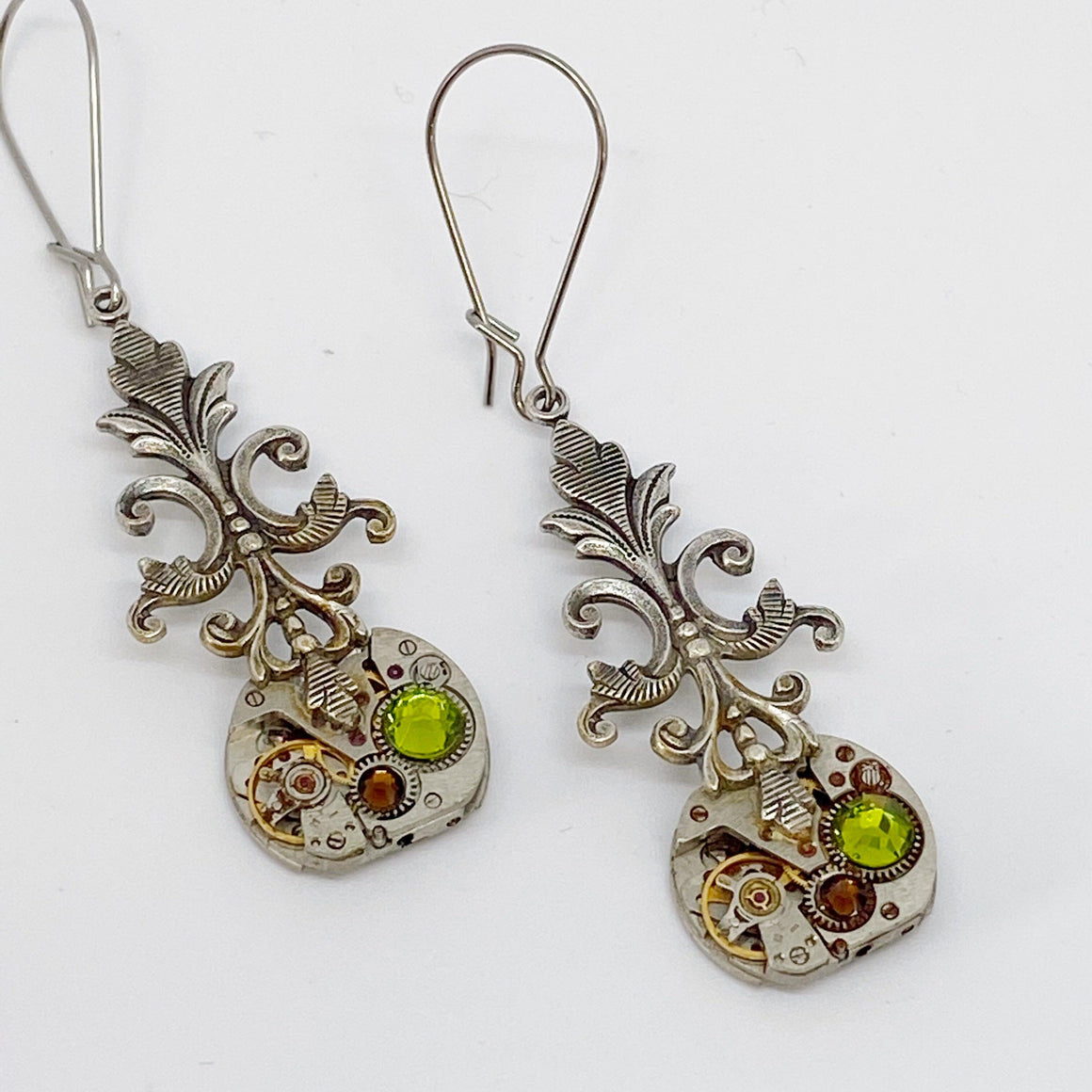 Viola, Victorian Filigree Earrings - The Victorian Magpie
