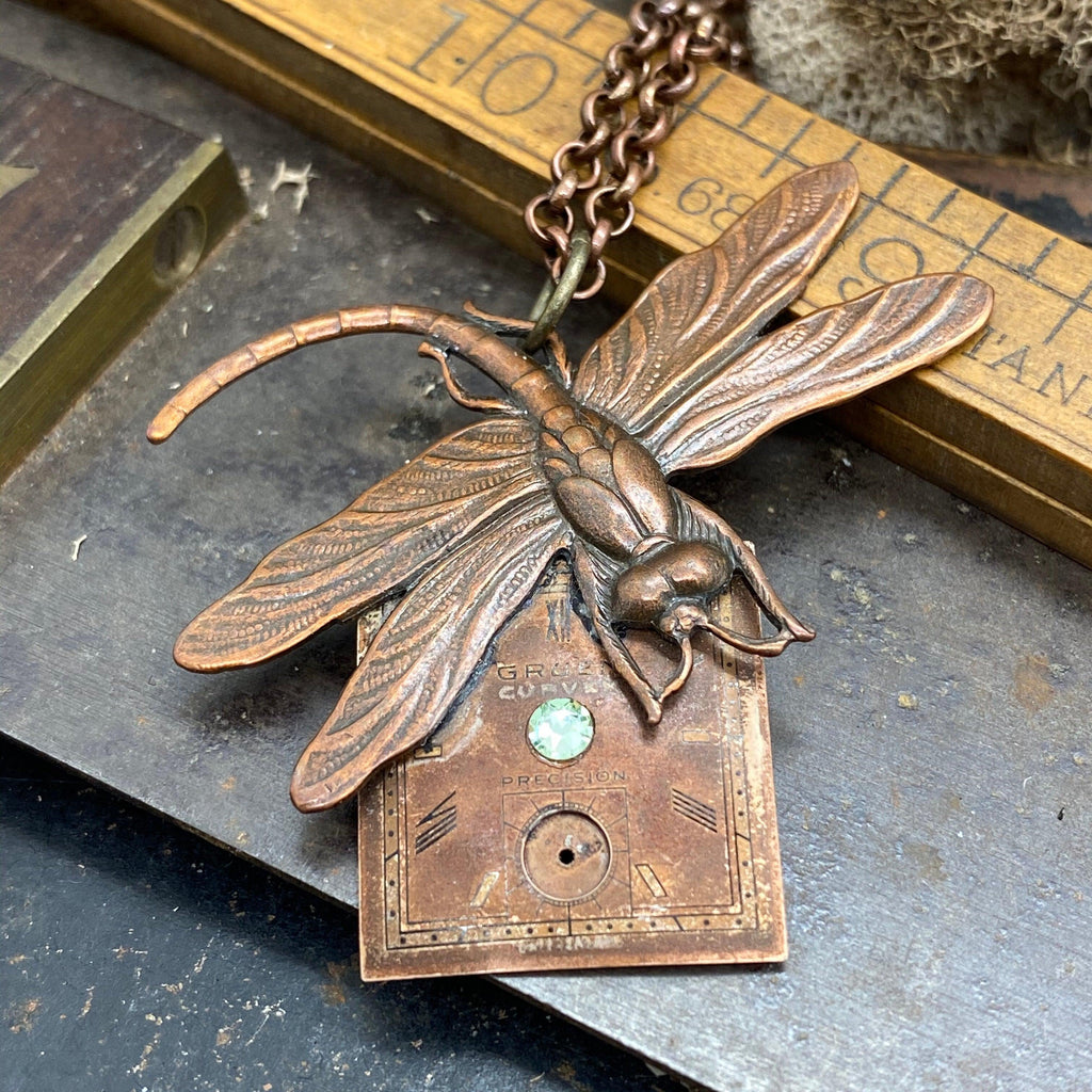 Damsel Fly Necklace - The Victorian Magpie