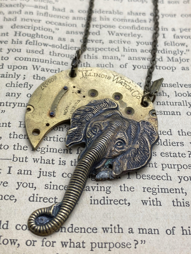 Cornelius, Elephant Necklace - The Victorian Magpie