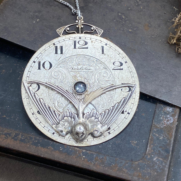 Lenore, Pocket Watch Necklace - The Victorian Magpie