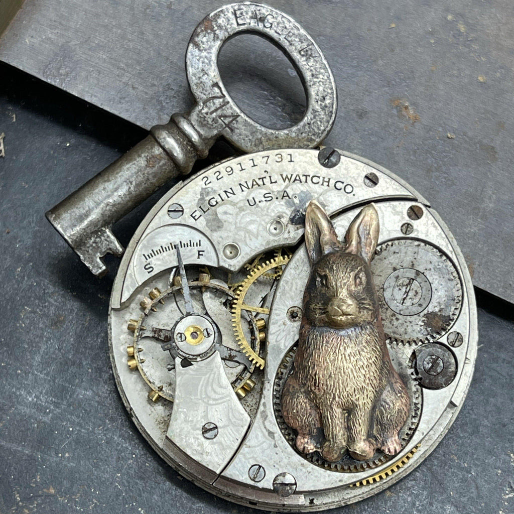 White Rabbit Key Necklace