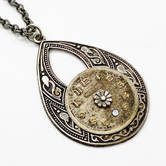 Alena, Watch Movement  Necklace - The Victorian Magpie