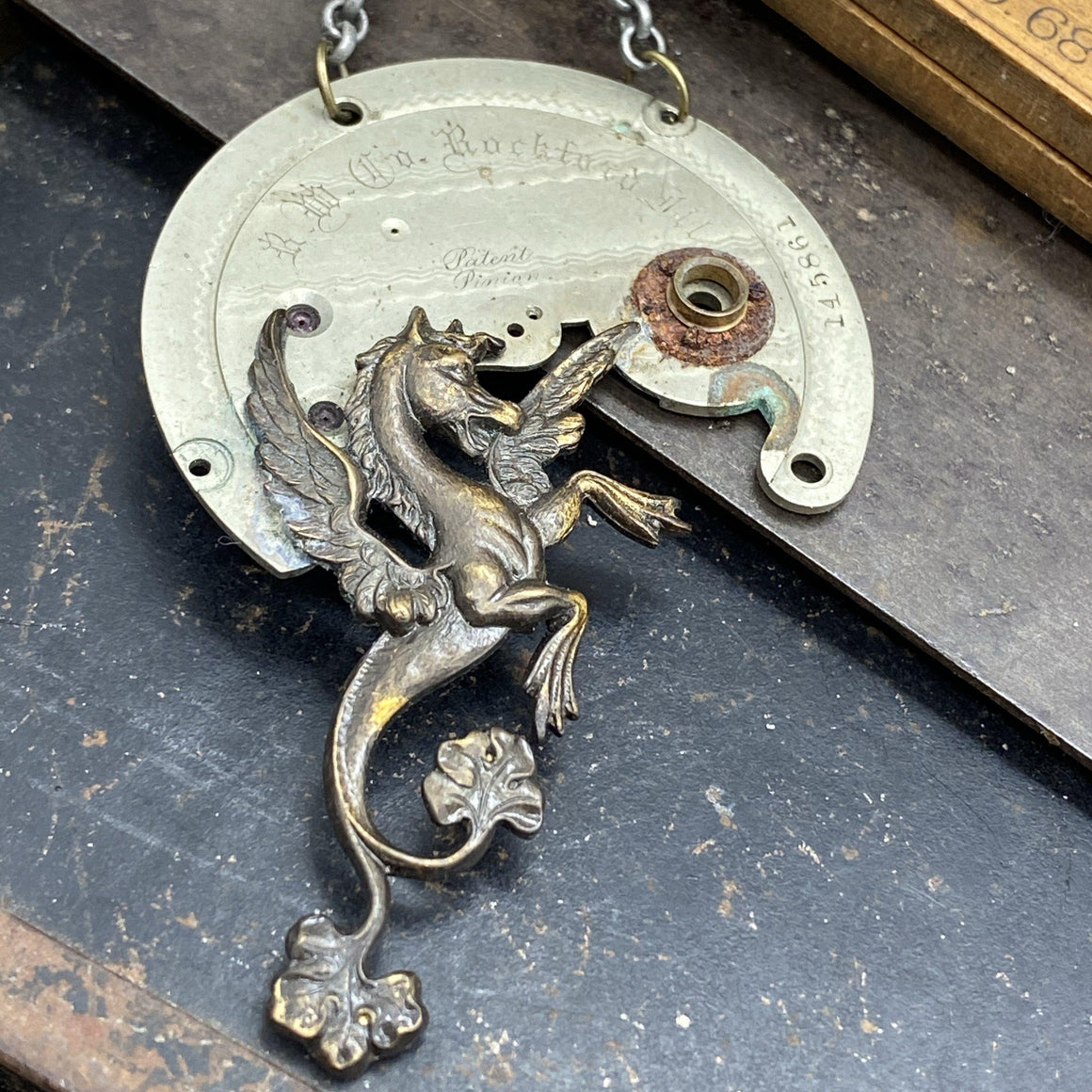 Mythical Hippocampus Necklace - The Victorian Magpie